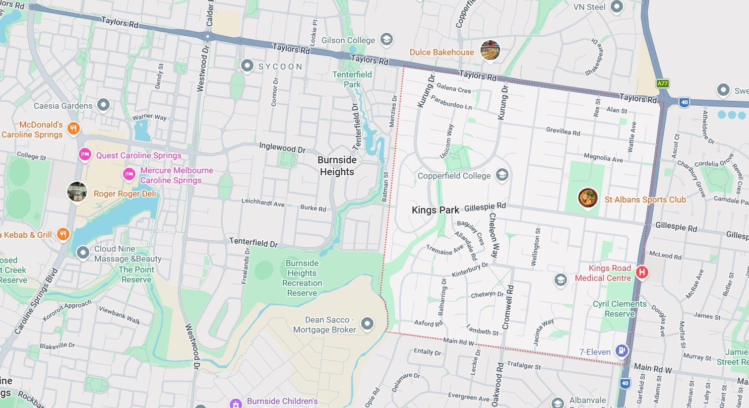 Kings Park Map
