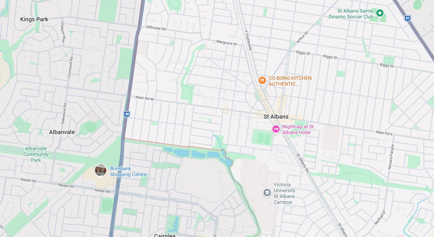 St Albans Map