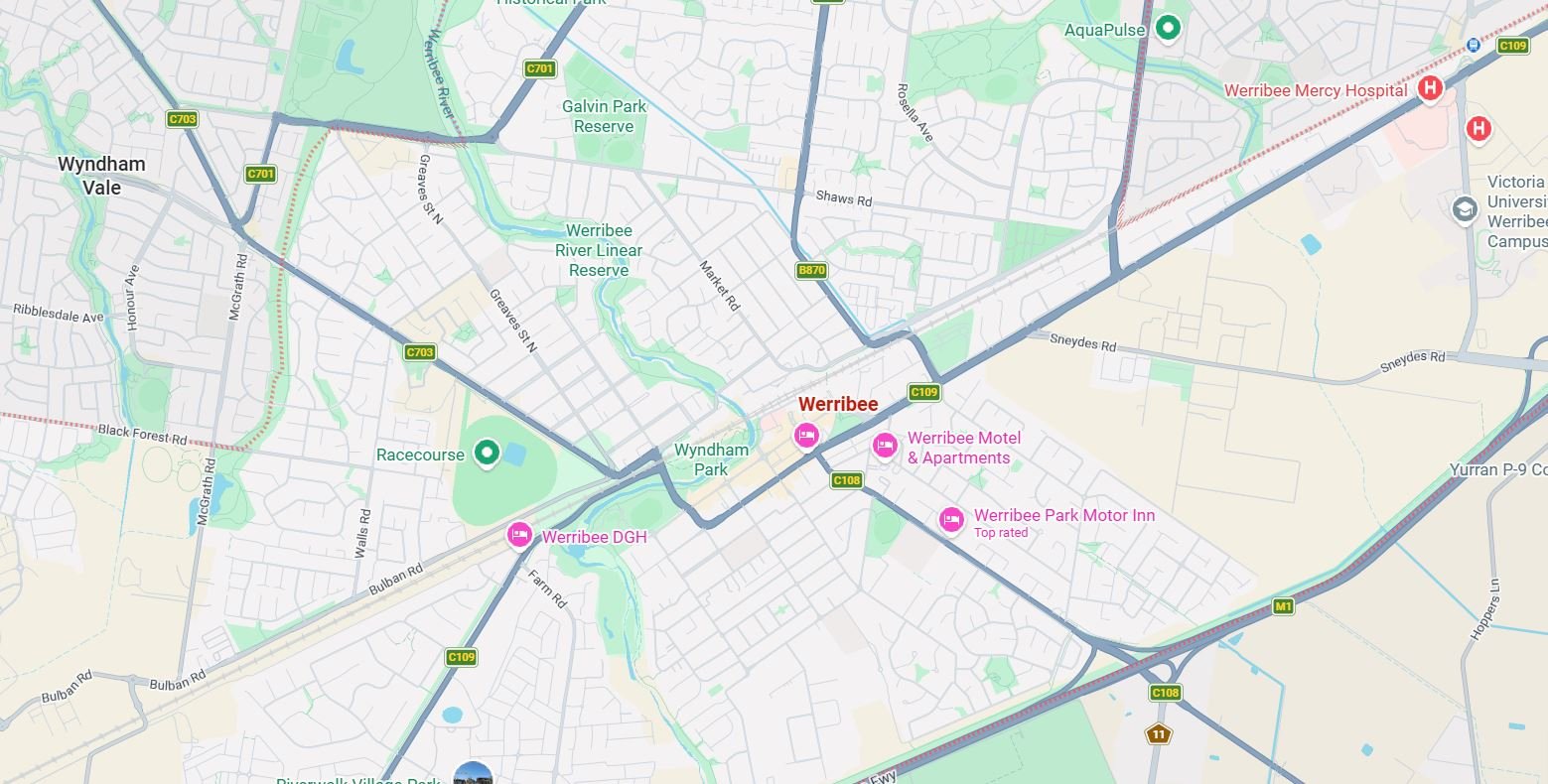 Werribee Map